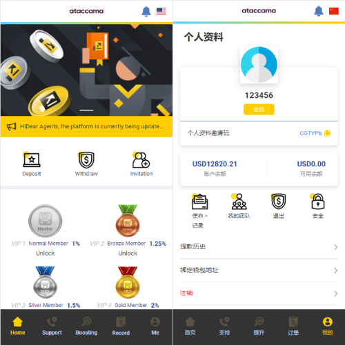 新UI多语言抢单刷单系统/卡单连单/订单自动匹配系统