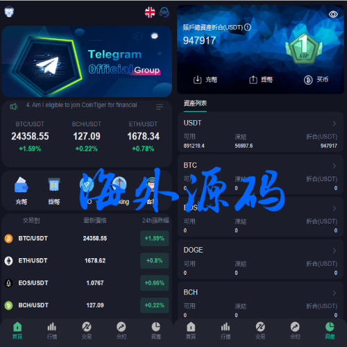二开版多语言交易所/秒合约交易/质押矿机/新币认购